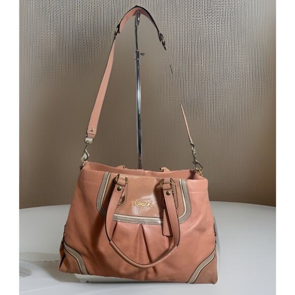 Rare Coach F21887 Spectator Ashley Exotic Leather Shoulder Bag Pink Blush NWOT - Picture 3 of 14